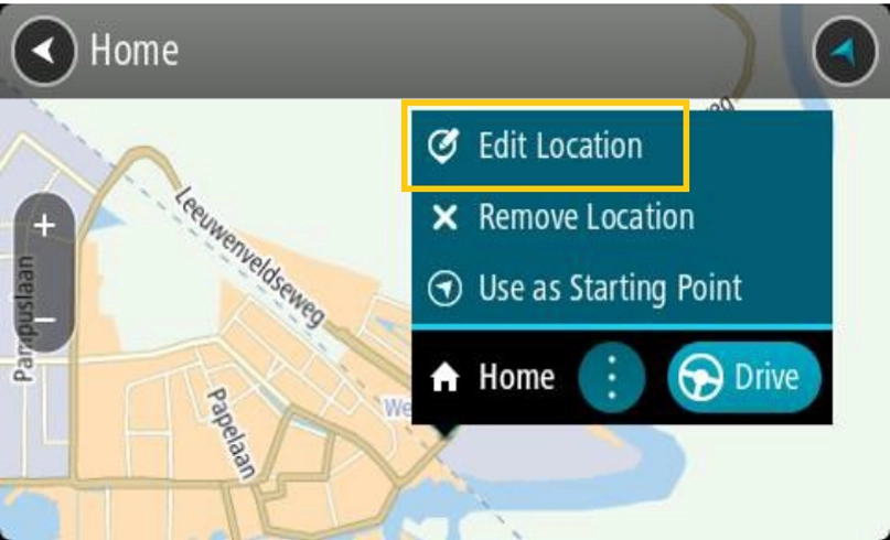 Modifier l'emplacement